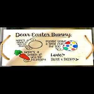 Customized Easter Bunny Trays